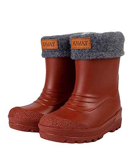 Kavat Gimo WP Gummistiefel Regenstiefel mit Wolle, Schuhgröße:EUR 24, Rot Rust von Kavat