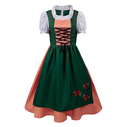 Dirndl 48Damen Rock Traditionelle Bier Festival Cosplay Kostüme Deutsches Kleid In Übergröße Festkleid Copsplay Kostüm Damen Dirndl Kurz Mini Trachtenkleid Für Oktober Kleider von Kavitoz