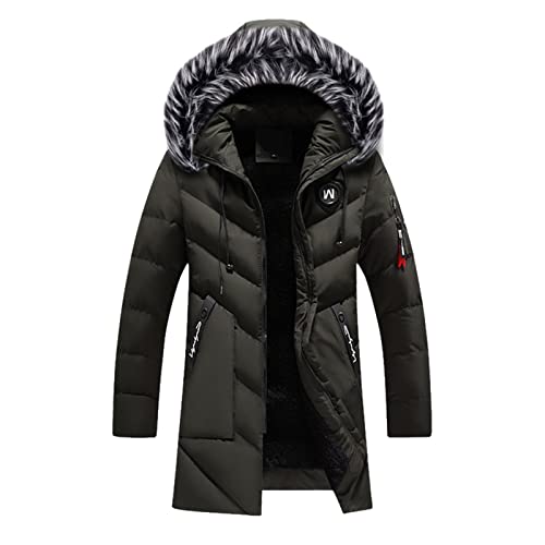 Wellensteyn Jacke Herren Regenjacke Lederjacke Wintermantel WinterHerren Skijacke Atmungsaktiv Warm Gefüttert Winterjacke mit Abnehmbarer Kapuze Snowboardjacke Wasserdicht Outdoorjacke von Kavitoz