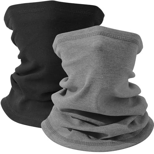 Kavya 2 Stück Winter Loop Schal Damen & Herren Weichem Fleece Schlauchschal,Halswärmer Halstuch Winddicht Ski Maske Warmer für Running JoggenWanderausrüstung Motorrad Radfahren Skifahren von Kavya