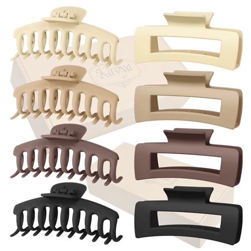 Kavya 8 Stück Große Haarklammer, Haarspangen Damen für Dickes Haar Rutschfestes Haarspange Haarstyling Zubehör für Frauen Mädchen(10.5cm)-D von Kavya