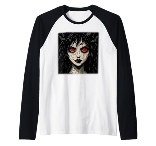 Anime Halloween Mädchen Raglan von Kawaii Anime Girl Cosplay Outfits Present