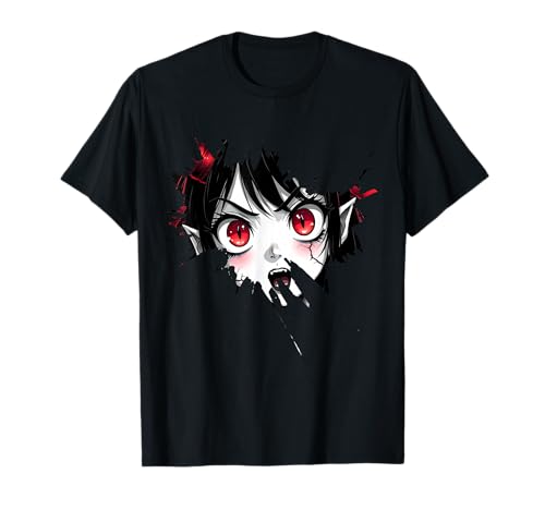 Anime Halloween Mädchen T-Shirt von Kawaii Anime Girl Cosplay Outfits Present