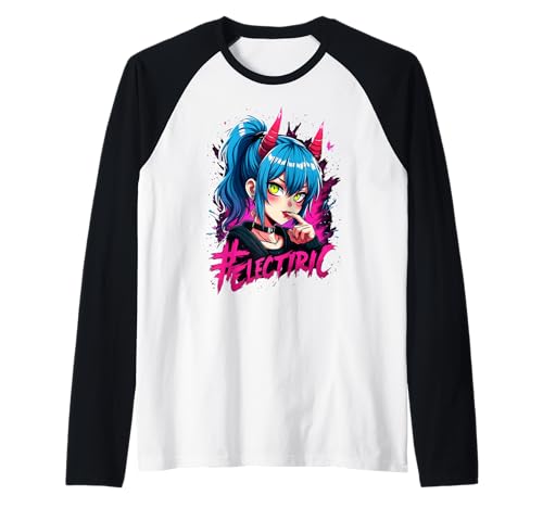 Anime Kawaii Girl Devil Raglan von Kawaii Anime Girl Cosplay Outfits Present