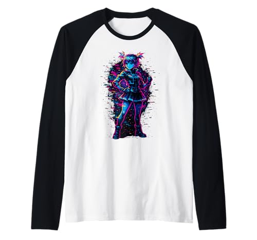 Anime Kawaii Girl Raglan von Kawaii Anime Girl Cosplay Outfits Present