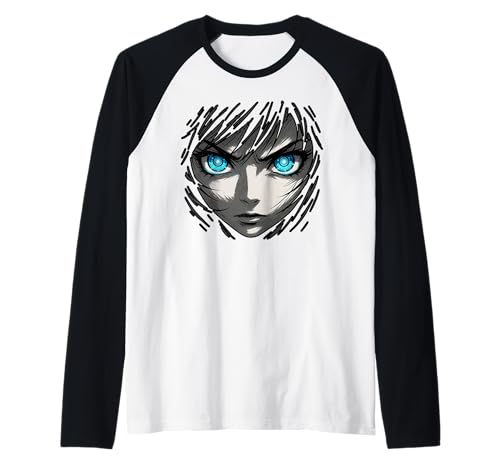 Anime Kawaii Mädchen mit Kopfhörern Otaku Raglan von Kawaii Anime Girl Cosplay Outfits Present