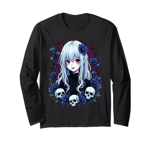 Anime-Mädchen Halloween Langarmshirt von Kawaii Anime Girl Cosplay Outfits Present