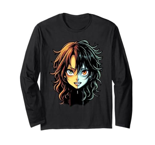 Anime-Mädchen Halloween Langarmshirt von Kawaii Anime Girl Cosplay Outfits Present