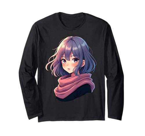 Anime-Mädchen Langarmshirt von Kawaii Anime Girl Cosplay Outfits Present