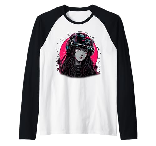 Anime-Mädchen Raglan von Kawaii Anime Girl Cosplay Outfits Present