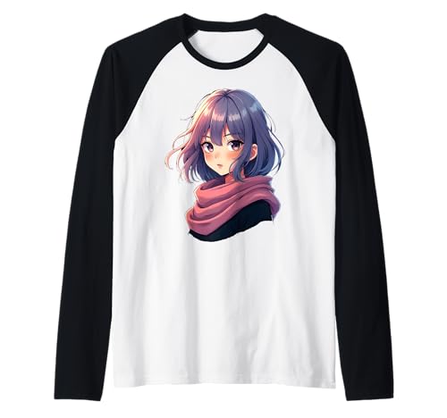 Anime-Mädchen Raglan von Kawaii Anime Girl Cosplay Outfits Present