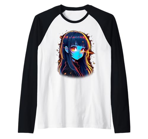 Anime-Mädchen Raglan von Kawaii Anime Girl Cosplay Outfits Present