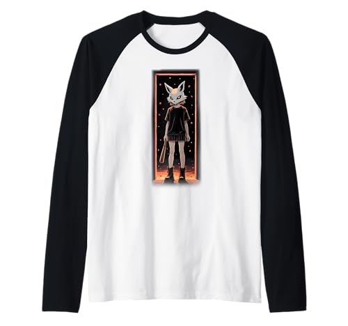 Anime-Mädchen Raglan von Kawaii Anime Girl Cosplay Outfits Present