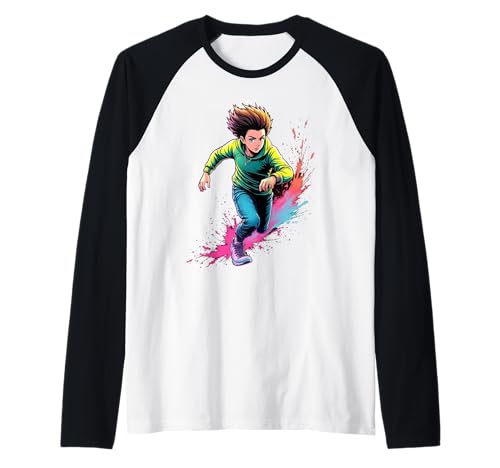 Anime-Mädchen Raglan von Kawaii Anime Girl Cosplay Outfits Present