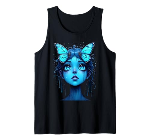 Anime-Mädchen Schmetterling Tank Top von Kawaii Anime Girl Cosplay Outfits Present