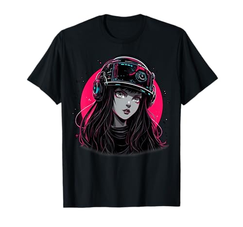 Anime-Mädchen T-Shirt von Kawaii Anime Girl Cosplay Outfits Present