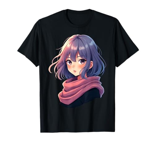 Anime-Mädchen T-Shirt von Kawaii Anime Girl Cosplay Outfits Present