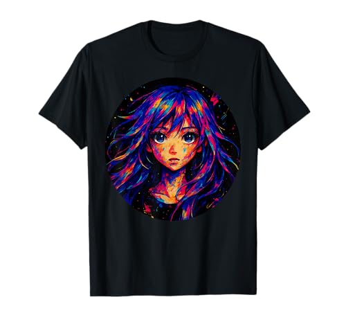 Anime-Mädchen T-Shirt von Kawaii Anime Girl Cosplay Outfits Present