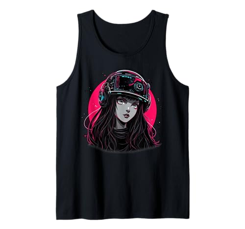 Anime-Mädchen Tank Top von Kawaii Anime Girl Cosplay Outfits Present
