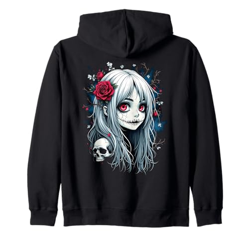 Niedliches Anime-Mädchen, Halloween Kapuzenjacke von Kawaii Anime Girl Cosplay Outfits Present
