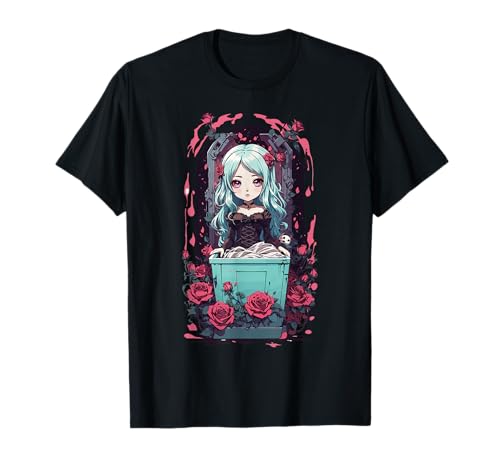 Kawaii Anime Goth chibi Vampir Girl Gothic egirl Pastel T-Shirt von Kawaii Anime Goth Chibi Vampir egirl Manga Design