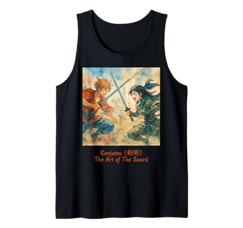 Anime-Schwertkampf Kawaii Otaku Anime Manga Teenager-Mädchen Tank Top Anime-Schwertkampf Kawaii Otaku Anime Manga Teenager-Mädchen Tank Top von Kawaii Anime Merch Manga For Men Women Teens
