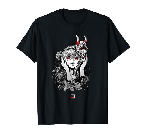 Kawaii Attack Tshirts Oni Yandere Kawaii Japanischer Anime T-Shirt für Mädchen, Schwarz, S Kawaii Attack Tshirts Oni Yandere Kawaii Japanischer Anime T-Shirt für Mädchen, Schwarz, S von Kawaii Attack Tshirts