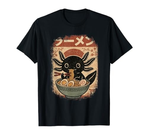 Kawaii Axolotl Ramen Japanese Art Anime Boys Teens T-Shirt Kawaii Axolotl Ramen Japanese Art Anime Boys Teens T-Shirt von Kawaii Axolotl Ramen Anime Boys Teens Design