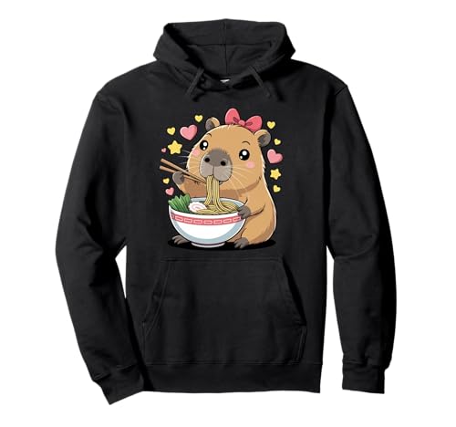 Capybara Kawaii Cute Ramen Capy Lover für Kinder und Mädchen Pullover Hoodie Capybara Kawaii Cute Ramen Capy Lover für Kinder und Mädchen Pullover Hoodie von Kawaii Capybara Ramen Lover Gifts