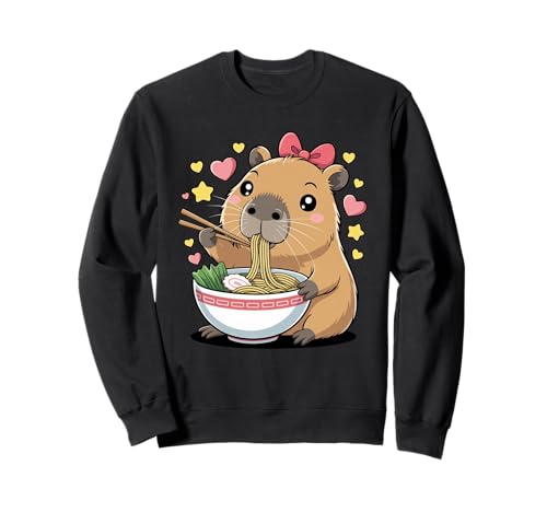 Capybara Kawaii Cute Ramen Capy Lover für Kinder und Mädchen Sweatshirt Capybara Kawaii Cute Ramen Capy Lover für Kinder und Mädchen Sweatshirt von Kawaii Capybara Ramen Lover Gifts