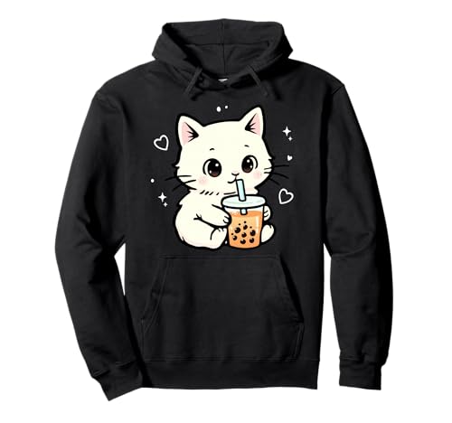 Kawaii Katze Boba Japanische niedliche ästhetische Anime Mädchen Teens Pullover Hoodie Kawaii Katze Boba Japanische niedliche ästhetische Anime Mädchen Teens Pullover Hoodie von Kawaii Cat Boba Japanese cute aesthetic Anime Girl