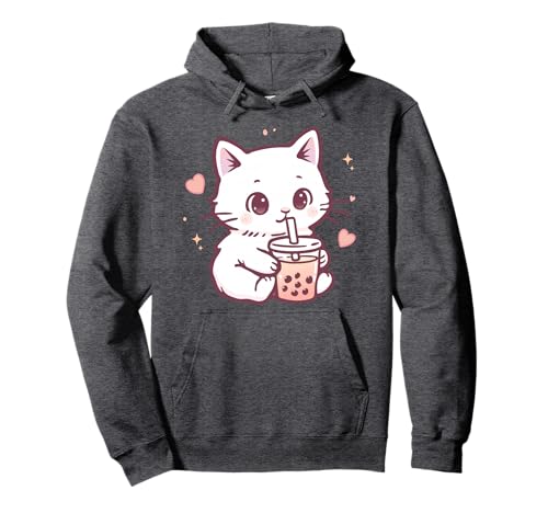 Kawaii Katze Boba Japanische niedliche ästhetische Anime Mädchen Teens Pullover Hoodie Kawaii Katze Boba Japanische niedliche ästhetische Anime Mädchen Teens Pullover Hoodie von Kawaii Cat Boba Japanese cute aesthetic Anime Girl