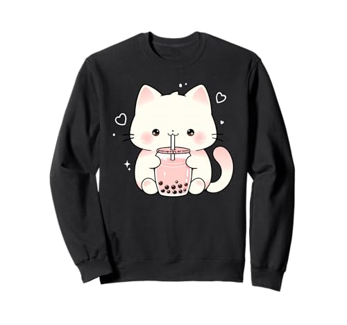 Kawaii Katze Boba Japanische niedliche ästhetische Anime Mädchen Teens Sweatshirt Kawaii Katze Boba Japanische niedliche ästhetische Anime Mädchen Teens Sweatshirt von Kawaii Cat Boba Japanese cute aesthetic Anime Girl