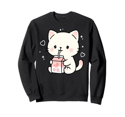 Kawaii Katze Erdbeermilch Niedlich Ästhetik Anime Mädchen Teens Sweatshirt Kawaii Katze Erdbeermilch Niedlich Ästhetik Anime Mädchen Teens Sweatshirt von Kawaii Cat Milk Japanese cute aesthetic Anime Girl