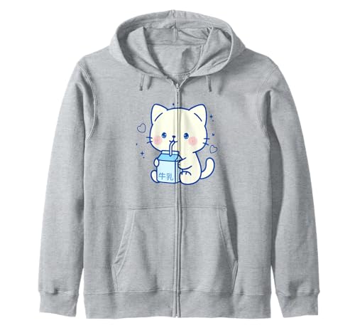 Kawaii Katzenmilch Japanisch niedlich ästhetisch Anime Mädchen Teens Kapuzenjacke Kawaii Katzenmilch Japanisch niedlich ästhetisch Anime Mädchen Teens Kapuzenjacke von Kawaii Cat Milk Japanese cute aesthetic Anime Girl