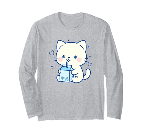 Kawaii Katzenmilch Japanisch niedlich ästhetisch Anime Mädchen Teens Langarmshirt Kawaii Katzenmilch Japanisch niedlich ästhetisch Anime Mädchen Teens Langarmshirt von Kawaii Cat Milk Japanese cute aesthetic Anime Girl