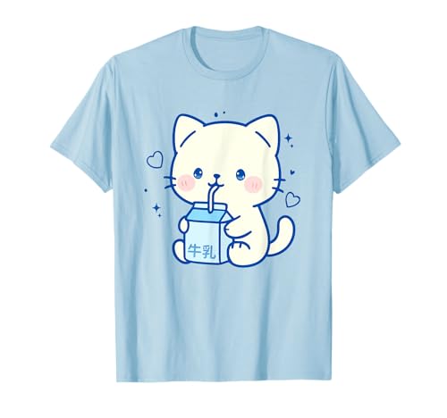 Kawaii Katzenmilch Japanisch niedlich ästhetisch Anime Mädchen Teens T-Shirt Kawaii Katzenmilch Japanisch niedlich ästhetisch Anime Mädchen Teens T-Shirt von Kawaii Cat Milk Japanese cute aesthetic Anime Girl