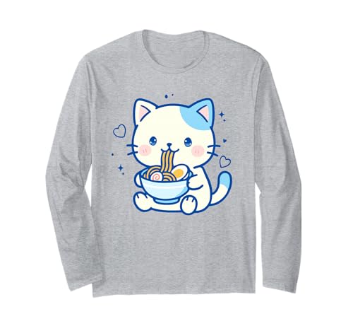 Kawaii Katze Ramen Japanisch Niedlich Ästhetik Anime Mädchen Teens Langarmshirt Kawaii Katze Ramen Japanisch Niedlich Ästhetik Anime Mädchen Teens Langarmshirt von Kawaii Cat Ramen Cute aesthetic Anime Teens Kids