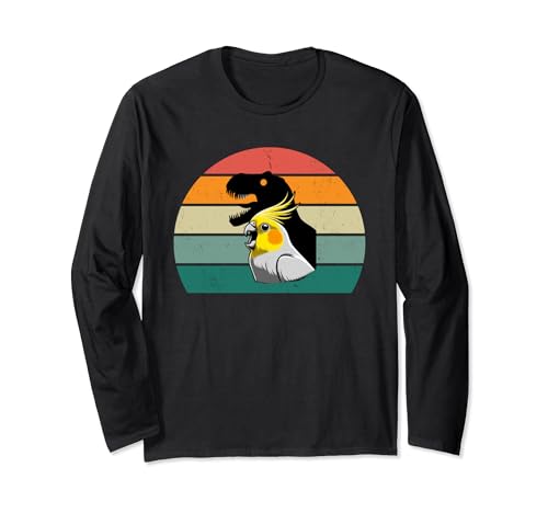 Lustige Nymphensittiche, Dinosaurier, Trex, Kinder, Damen, Herren Langarmshirt Lustige Nymphensittiche, Dinosaurier, Trex, Kinder, Damen, Herren Langarmshirt von Kawaii Cockatiel Tees