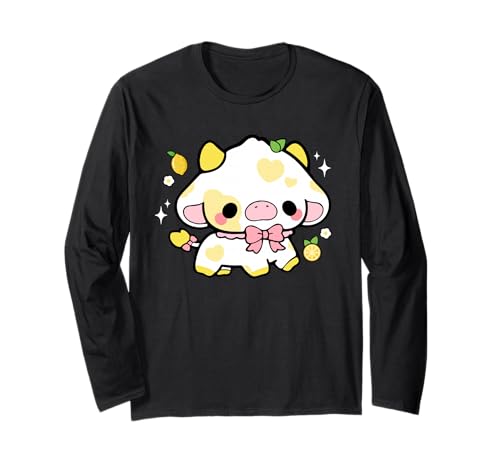 Kawaii Kuh Zitrone niedlich ästhetisch Anime Mädchen Teenager Kinder lustig Langarmshirt Kawaii Kuh Zitrone niedlich ästhetisch Anime Mädchen Teenager Kinder lustig Langarmshirt von Kawaii Cow Cute Lemon aesthetic Anime Girls Teens