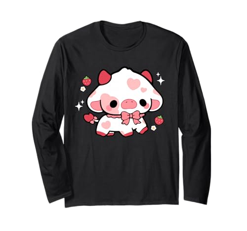 Kawaii Kuh Erdbeere niedlich ästhetisch Anime Mädchen Teenager Kinder Langarmshirt Kawaii Kuh Erdbeere niedlich ästhetisch Anime Mädchen Teenager Kinder Langarmshirt von Kawaii Cow Cute Strawberry aesthetic Anime Girls
