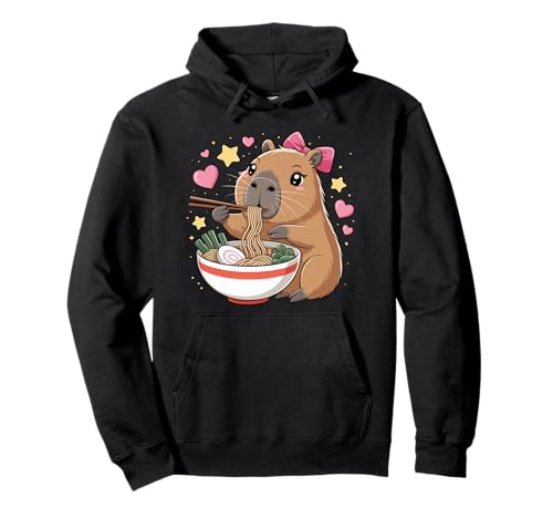 Kawaii Capybara Ramen Cute Capy Lover Food für Kinder und Mädchen Pullover Hoodie Kawaii Capybara Ramen Cute Capy Lover Food für Kinder und Mädchen Pullover Hoodie von Kawaii Cute Capybara Ramen Apparel Gifts