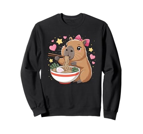 Kawaii Capybara Ramen Cute Capy Lover Food für Kinder und Mädchen Sweatshirt Kawaii Capybara Ramen Cute Capy Lover Food für Kinder und Mädchen Sweatshirt von Kawaii Cute Capybara Ramen Apparel Gifts