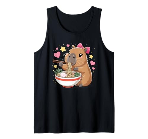 Kawaii Capybara Ramen Cute Capy Lover Food für Kinder und Mädchen Tank Top Kawaii Capybara Ramen Cute Capy Lover Food für Kinder und Mädchen Tank Top von Kawaii Cute Capybara Ramen Apparel Gifts