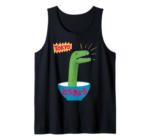 Lustige Dinosaurier-Reisschale Tokyo Japan Pop Art Humor Damen Herren Tank Top Lustige Dinosaurier-Reisschale Tokyo Japan Pop Art Humor Damen Herren Tank Top von Kawaii Dino Noodle Bowl Tokyo Japan Cute Food