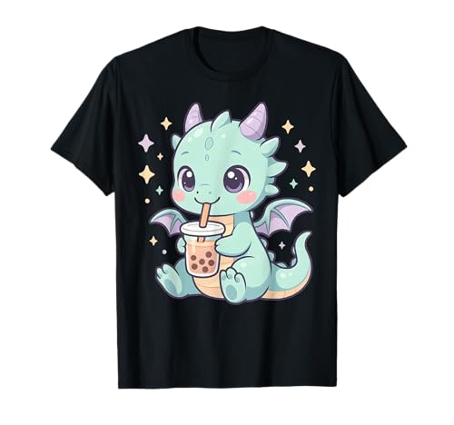 Niedlicher Chibi Baby Drache mit Bubble Tea Kawaii Anime Pastell T-Shirt Niedlicher Chibi Baby Drache mit Bubble Tea Kawaii Anime Pastell T-Shirt von Kawaii Dragon Bubble Tea Anime Cute Aesthetic