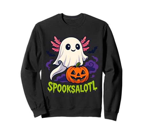 Men Women Kids Spooksalotl Funny Animal Axolotl Halloween Sweatshirt Men Women Kids Spooksalotl Funny Animal Axolotl Halloween Sweatshirt von Kawaii Funny Ghost Pumpkin Trick Or Treat Costume