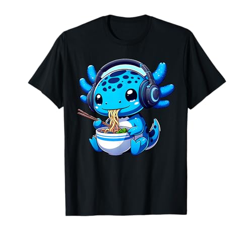 Gamer Axolotl Ramen Videospiele Kopfhörer Anime Jungen Jugend T-Shirt Gamer Axolotl Ramen Videospiele Kopfhörer Anime Jungen Jugend T-Shirt von Kawaii Gaming Axolotl Boys Video Games Japan Gifts