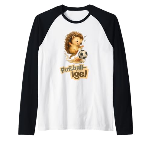 Fußball Igel Motiv süßer Igel für Fußball Fans Kinder Raglan Fußball Igel Motiv süßer Igel für Fußball Fans Kinder Raglan von Kawaii Igel süße Tier Illustration Hobby Sammlung