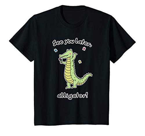 Kinder See you later alligator lustig süß mit Krokodil Kinder T-Shirt Kinder See you later alligator lustig süß mit Krokodil Kinder T-Shirt von Kawaii Kids Tees